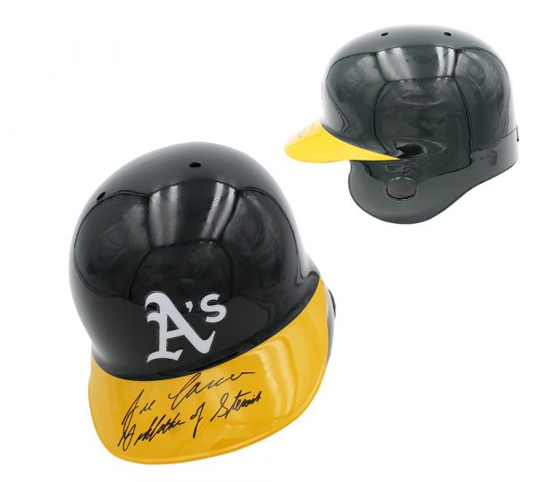Jose Canseco Signed Oakland A's Rawlings Current MLB Helmet with "Godfather of Steroids" Inscription