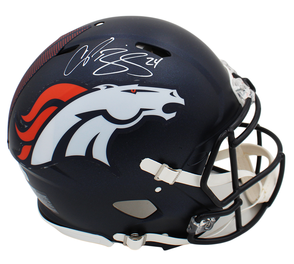 Champ Bailey Signed Denver Broncos Speed Authentic NFL Helmet
