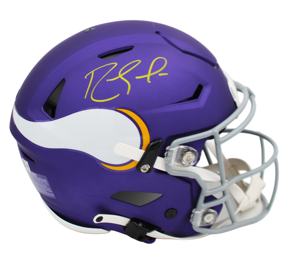 Randy Moss Signed Minnesota Vikings Speed Flex Authentic Tribute NFL Helmet - Image 2