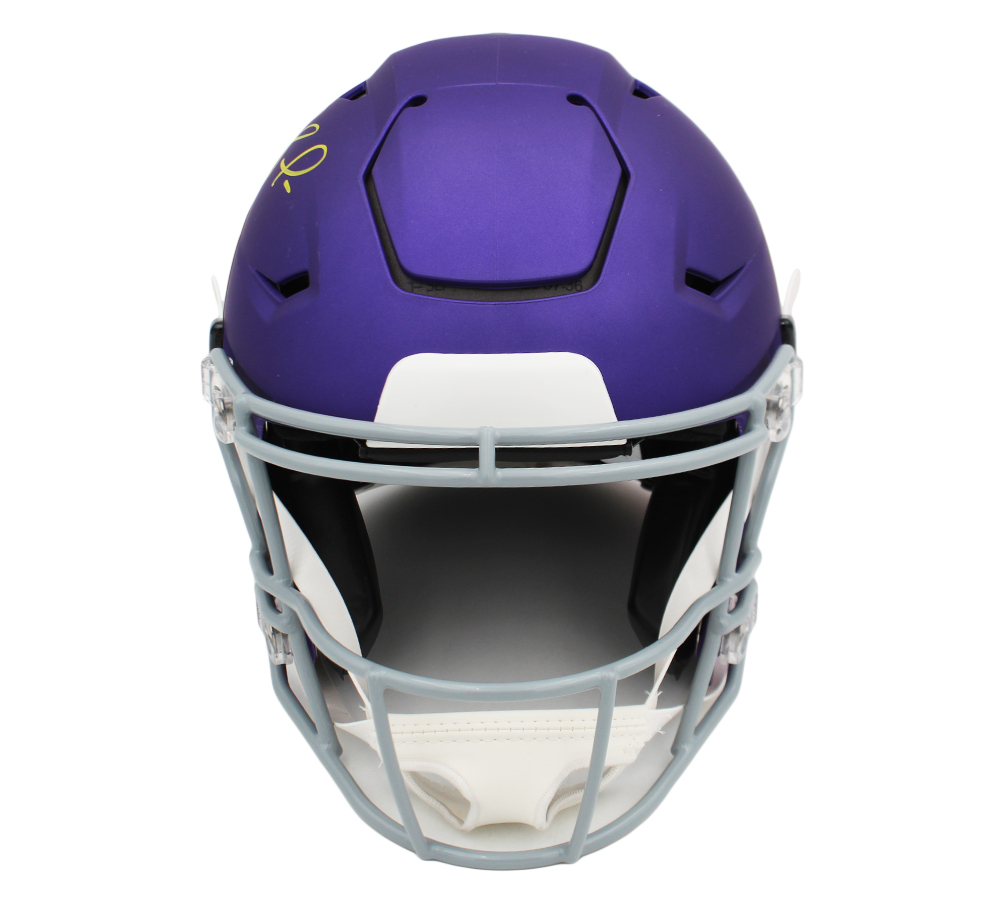 Randy Moss Signed Minnesota Vikings Speed Flex Authentic Tribute NFL Helmet - Image 3