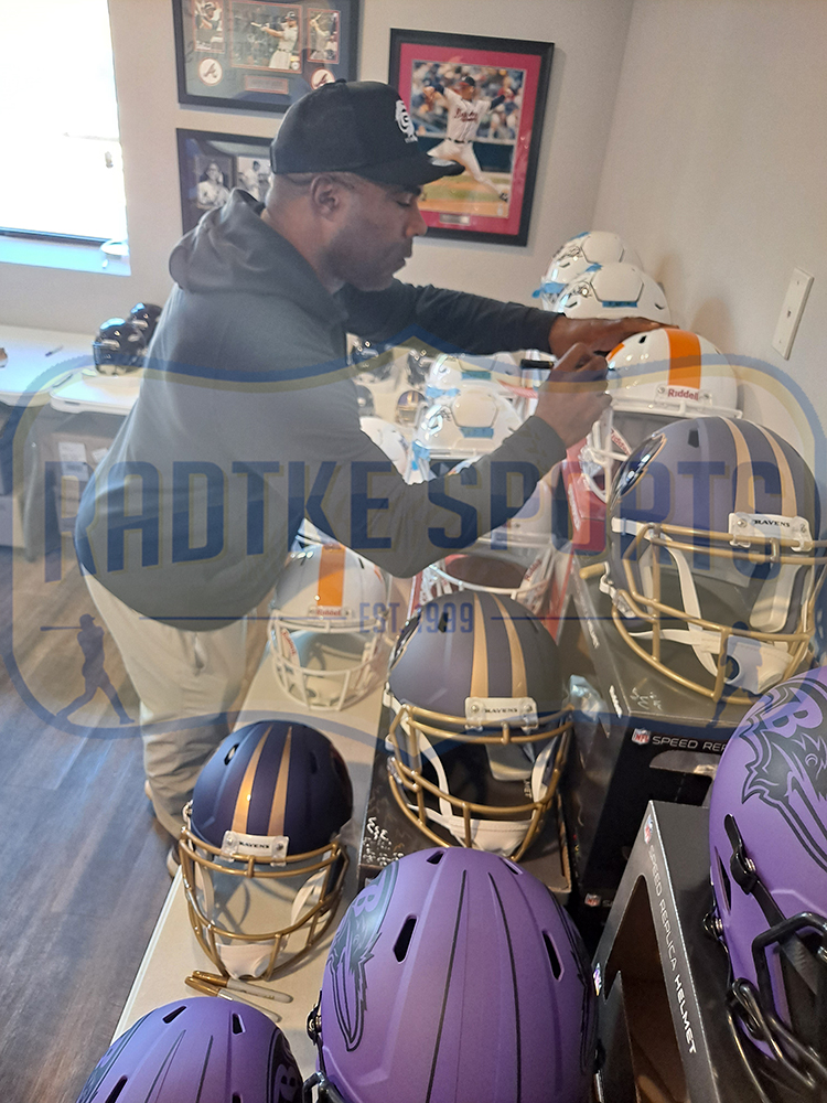 Jamal Lewis Signed Tennessee Vols Speed Full Size NCAA Helmet - Image 2