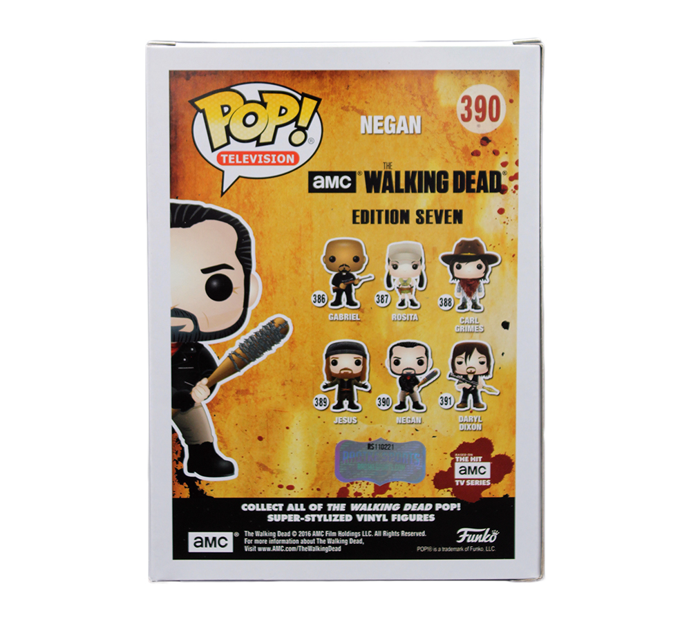 Jeffrey Dean Morgan Signed The Walking Dead Negan #390 Funko Pop! - Image 3