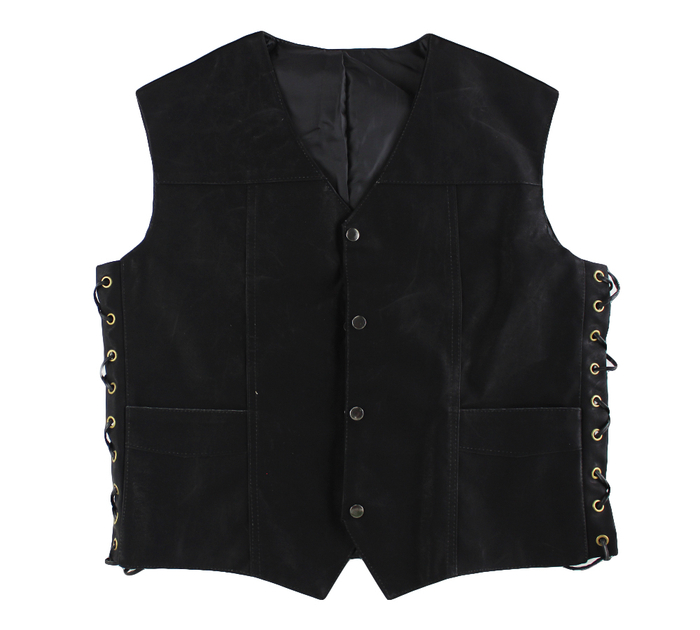 Norman Reedus Signed The Walking Dead Suede Vest with Brown Wings - Image 3