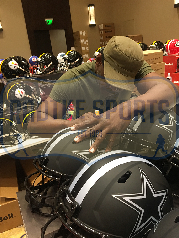 Troy Aikman & Michael Irvin Signed Dallas Cowboys Speed Authentic ...
