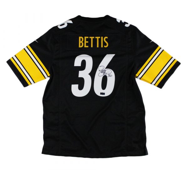 Jerome Bettis Signed Pittsburgh Steelers Nike Game Black NFL Jersey