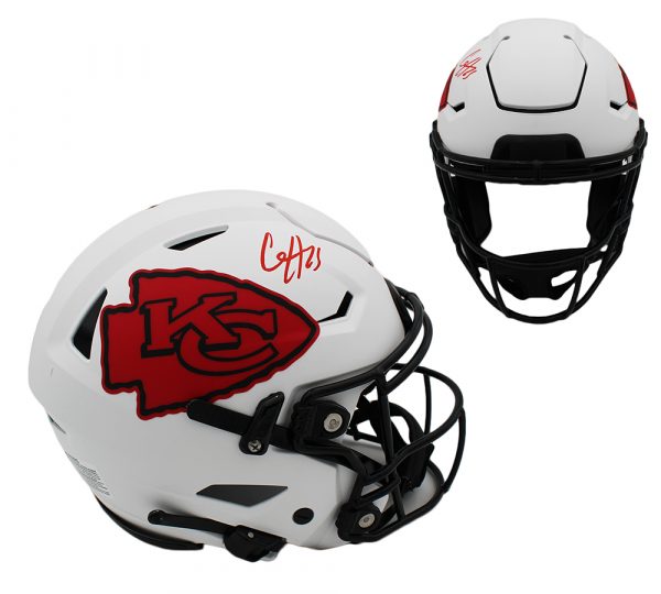 Clyde Edwards Helaire Signed Kansas City Chiefs Speed Flex Authentic Lunar  NFL Helmet