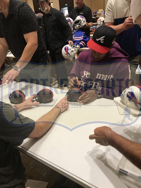 Stefon Diggs Signed Buffalo Bills Speed Eclipse NFL Mini Helmet - Image 2