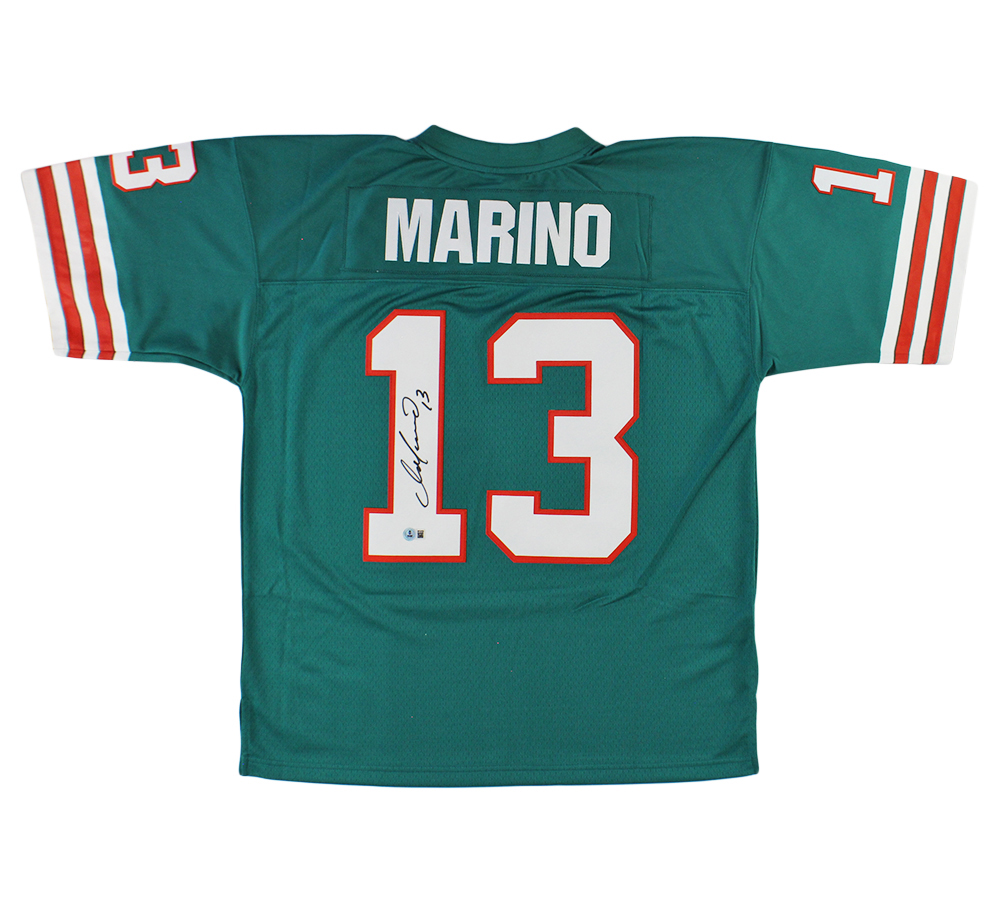 Dan Marino Signed Miami Dolphins Mitchell & Ness Teal NFL Jersey