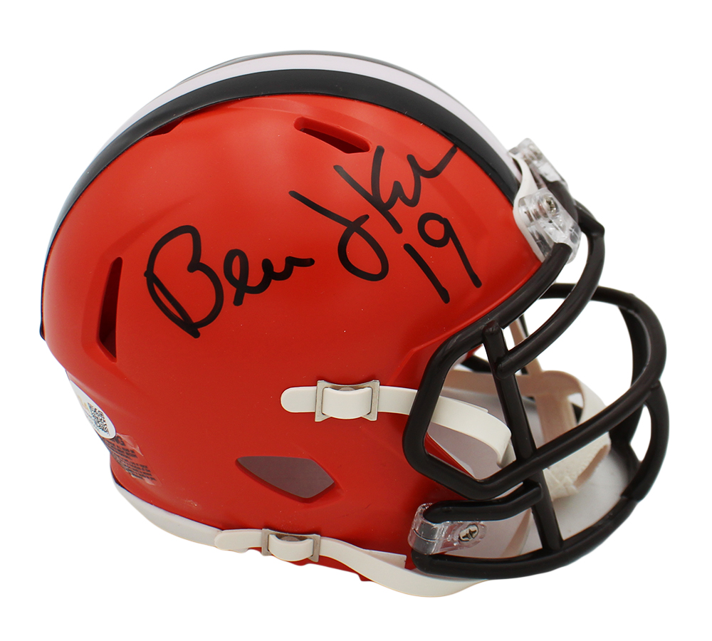 Bernie Kosar Signed Cleveland Browns Speed NFL Mini Helmet
