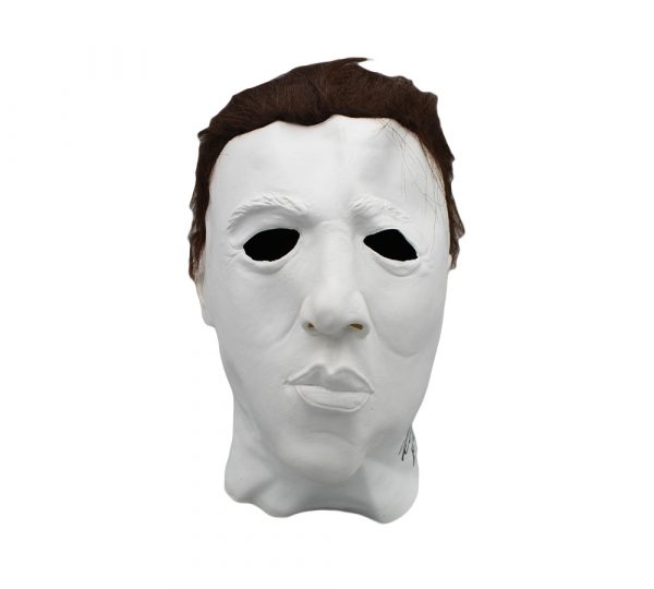Nick Castle "Michael Myers" Signed "Halloween" White Replica Mask with "The Shape" Inscription - Image 2