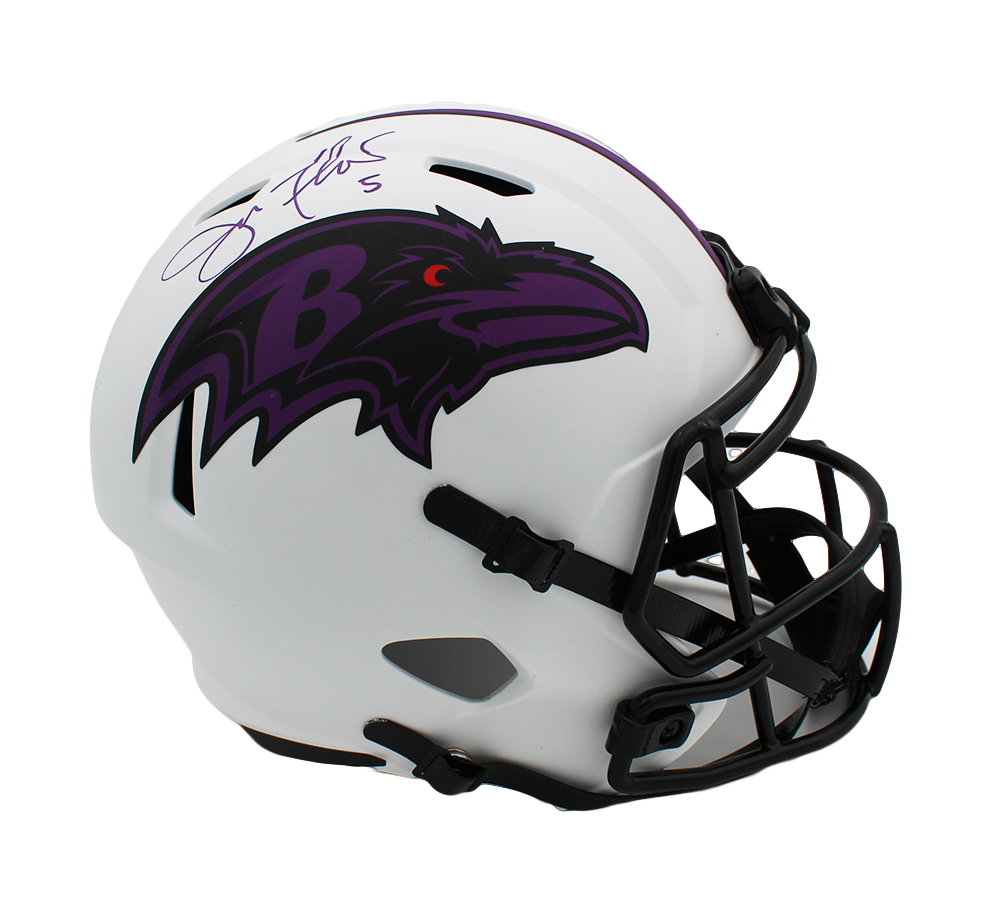 Joe Flacco Signed Baltimore Ravens Speed Full Size Lunar NFL Helmet