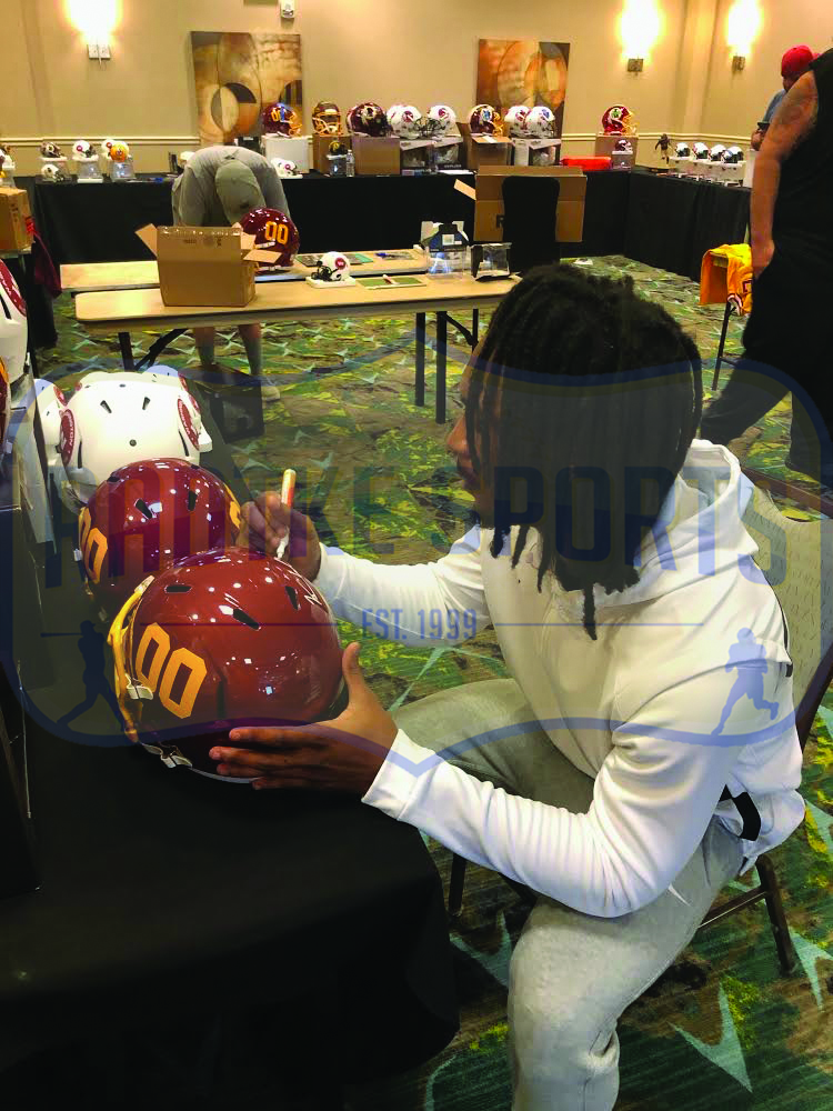 Kamren Curl Signed Washington Football Team Speed Full Size NFL Helmet - Image 2