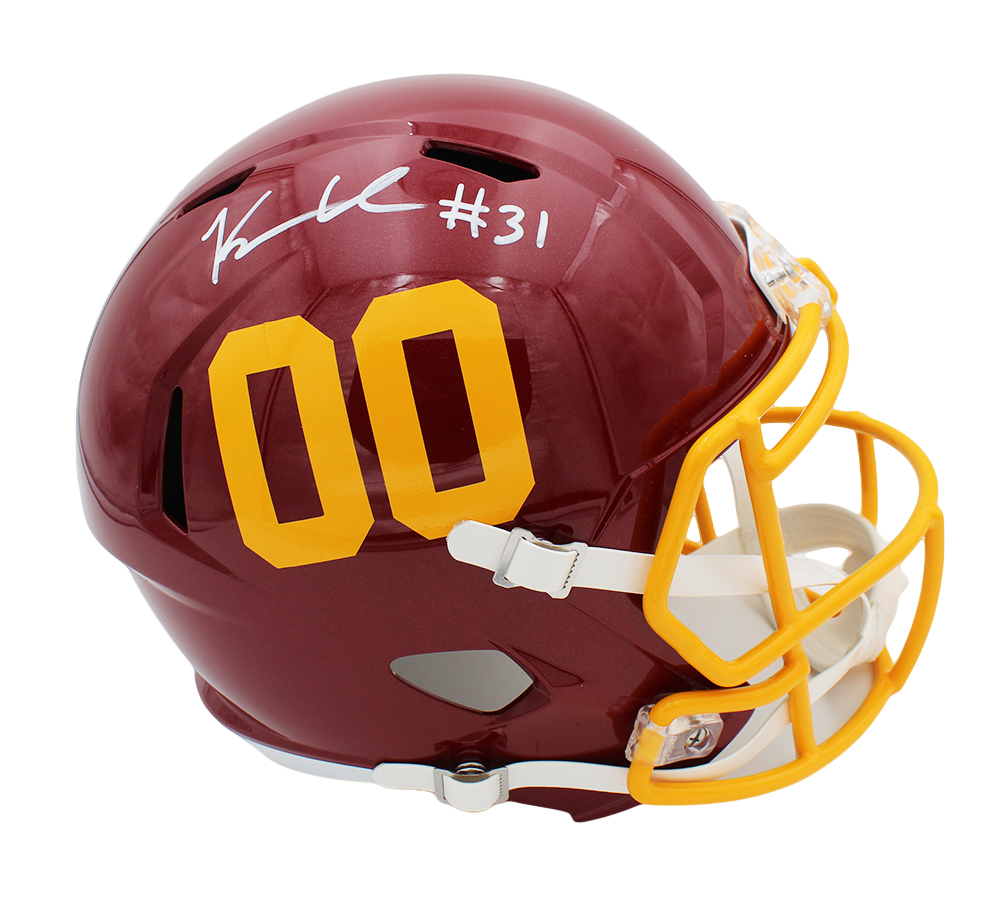Kamren Curl Signed Washington Football Team Speed Full Size NFL Helmet