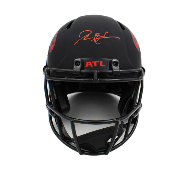 Deion Sanders Signed Atlanta Falcons Speed Authentic Eclipse NFL Helmet - Image 2