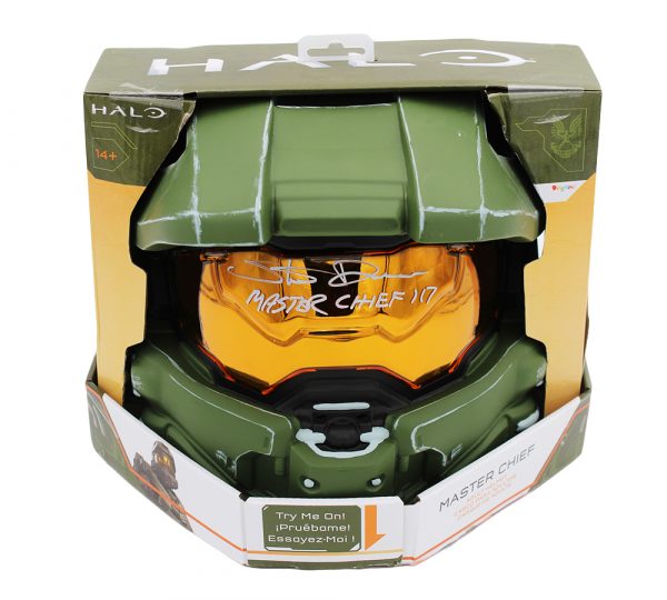 Steve Downes Signed Halo Replica Collector's Helmet with "Master Chief" Inscription