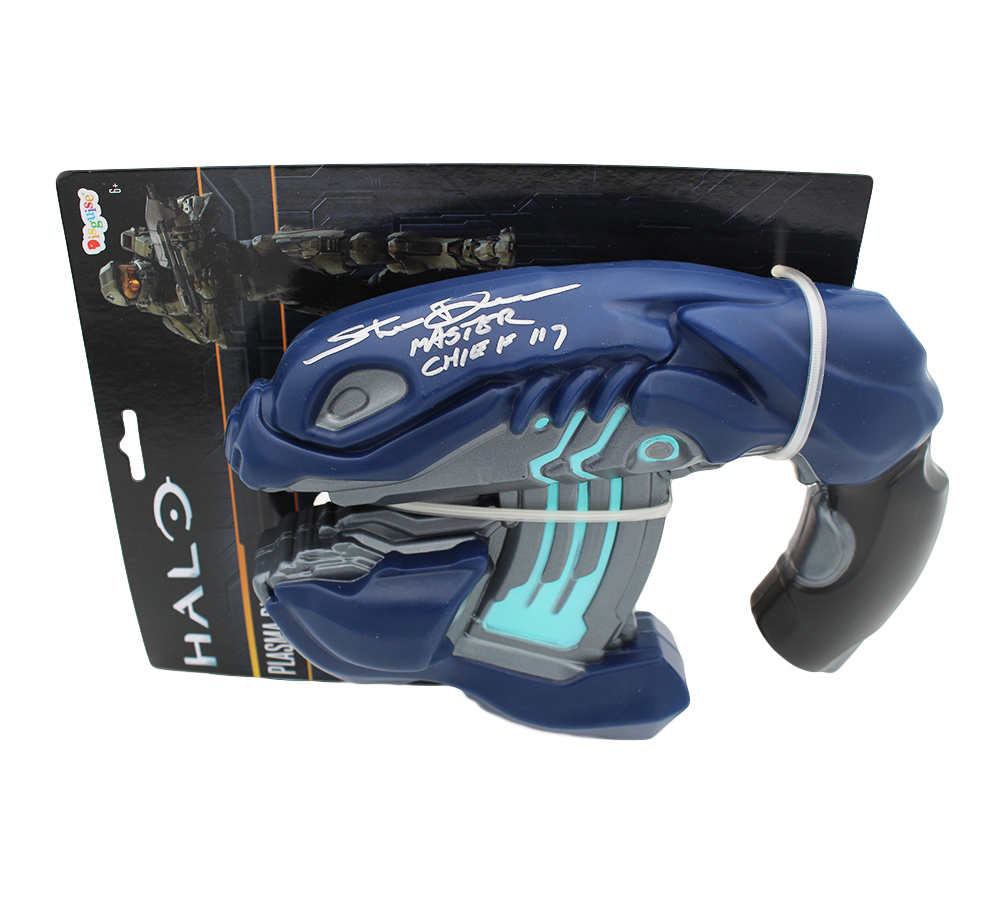 Steve Downes Signed Halo Disguise Plasma Blaster with "Master Chief" Inscription
