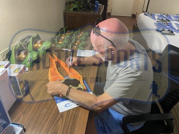 Steve Downes Signed Halo Energy Prophets Bane Orange Sword With "Master" Inscription - Image 2