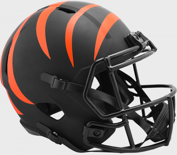 Cincinnati Bengals Unsigned Eclipse Black Full Size Riddell Helmet