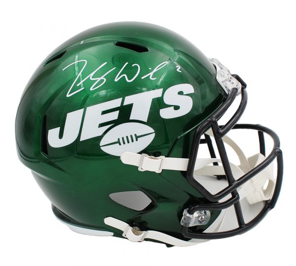 Zach Wilson Signed New York Jets Speed Full Size NFL Helmet