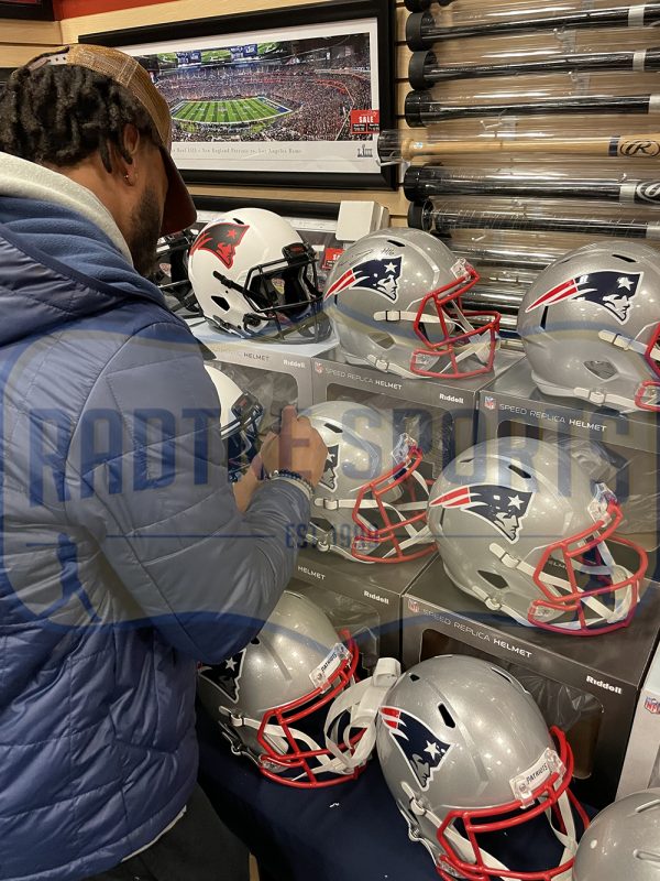 Jakobi Meyers Signed New England Patriots Speed Full Size NFL Helmet - Image 2