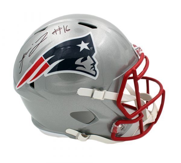 Jakobi Meyers Signed New England Patriots Speed Full Size NFL Helmet