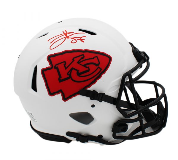 Travis Kelce Signed Kansas City Chiefs Speed Authentic Lunar NFL Helmet
