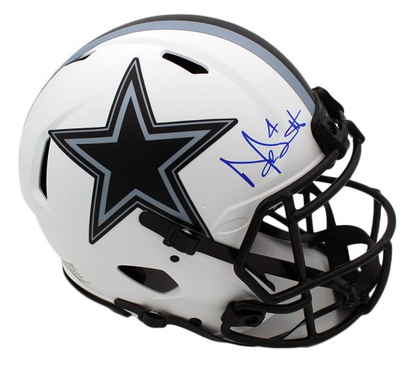 Dak Prescott Signed Dallas Cowboys Speed Authentic Lunar NFL Helmet