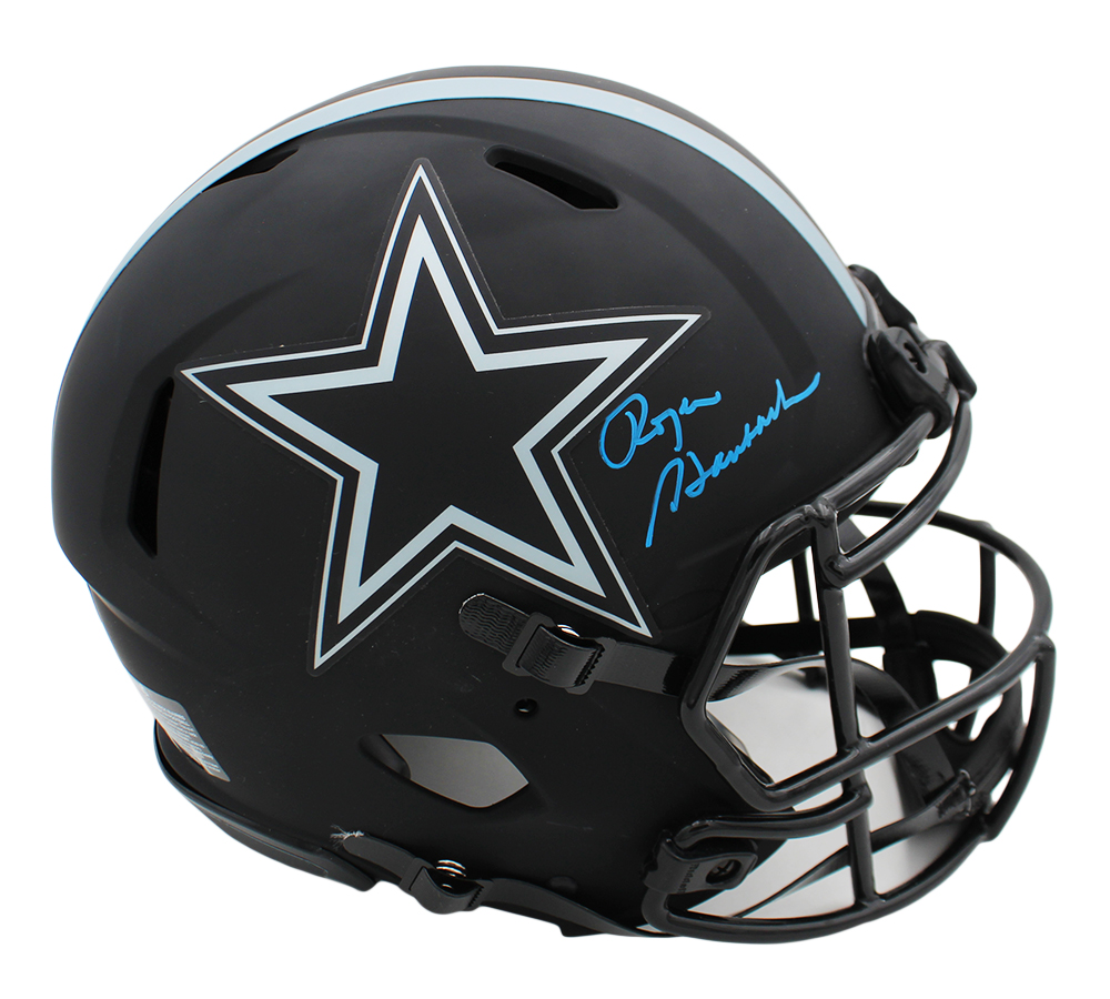 Roger Staubach Signed Dallas Cowboys Speed Authentic Eclipse NFL Helmet