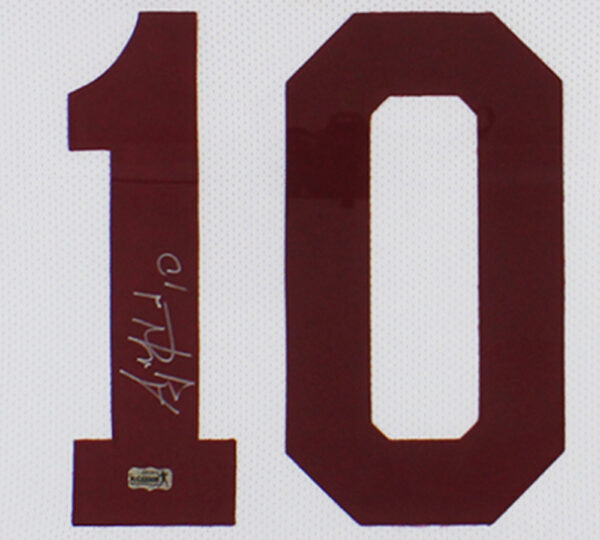 AJ McCarron Signed Alabama Framed Custom White Jersey - Image 2