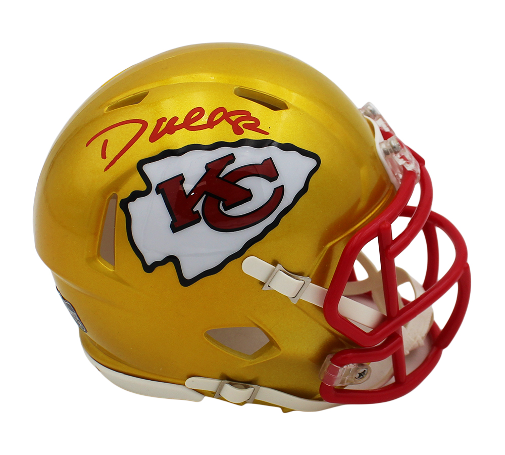 Dante Hall Signed Kansas City Chiefs Speed Flash NFL Mini Helmet