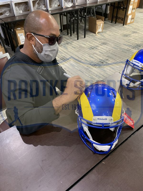 Torry Holt Signed Los Angeles Rams Speed Authentic NFL Helmet - Image 2