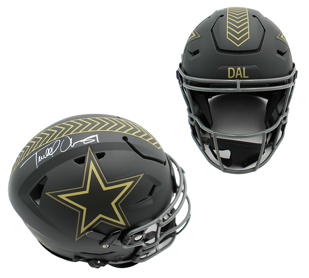 Terrell Owens Signed Dallas Cowboys Speed Flex Authentic Salute to Service 4 NFL Helmet