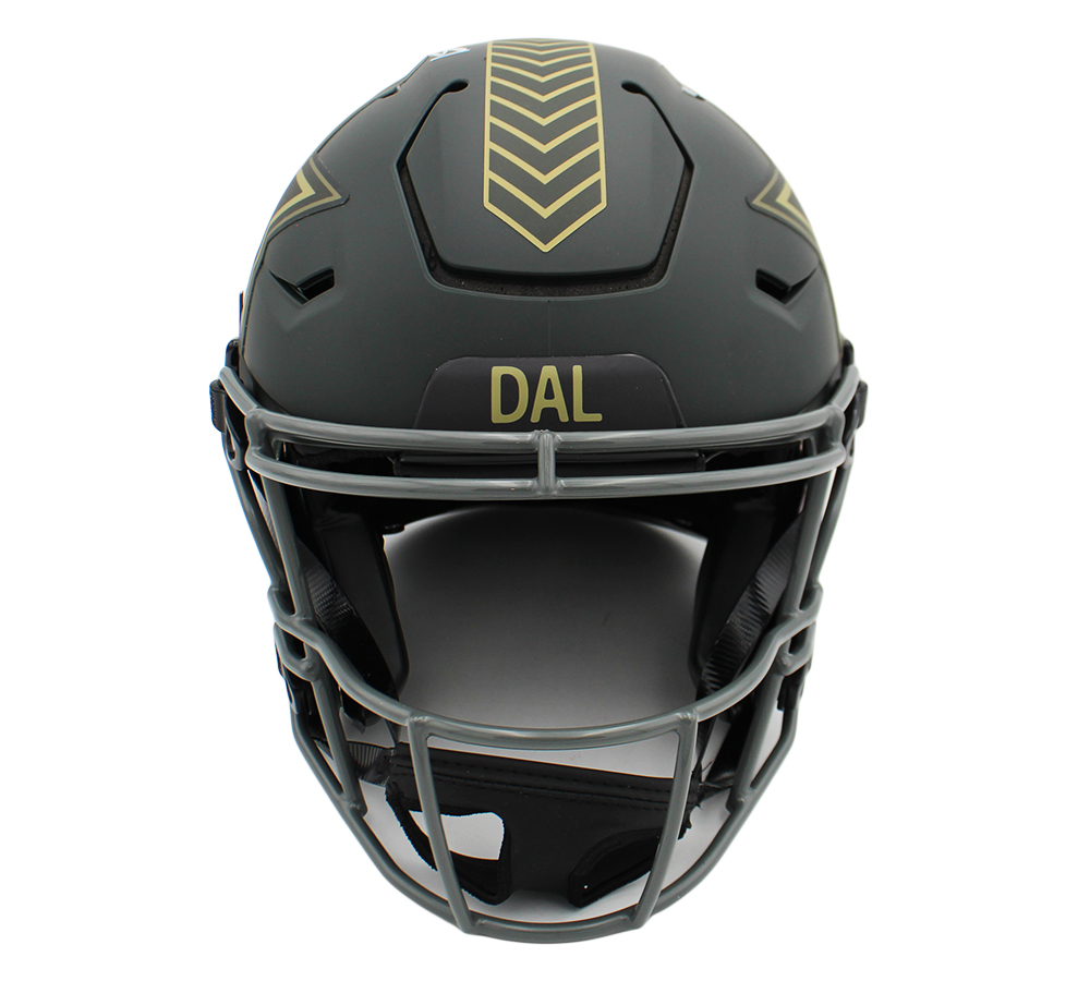 Terrell Owens Signed Dallas Cowboys Speed Flex Authentic Salute to Service 4 NFL Helmet - Image 4