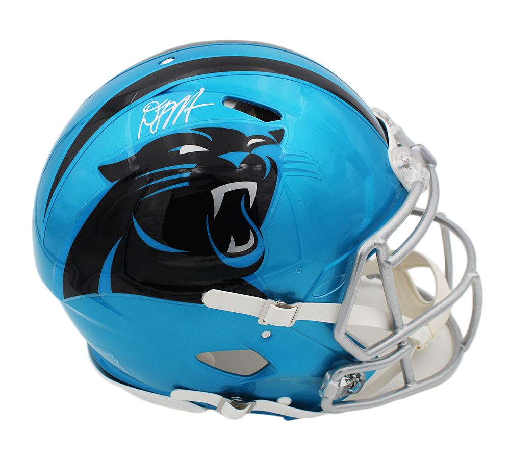 DJ Moore Signed Carolina Panthers Speed Authentic Flash NFL Helmet