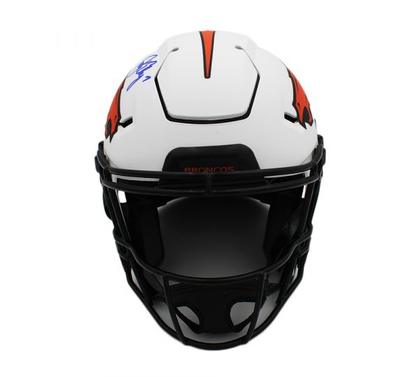 John Elway Signed Denver Broncos Speed Flex Authentic Lunar NFL Helmet - Image 3