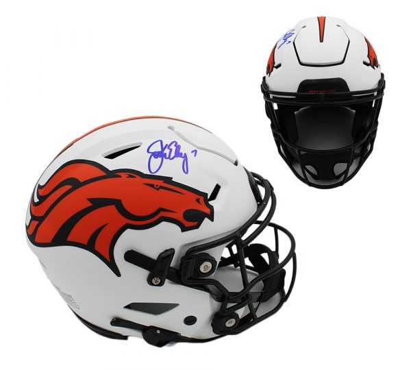 John Elway Signed Denver Broncos Speed Flex Authentic Lunar NFL Helmet