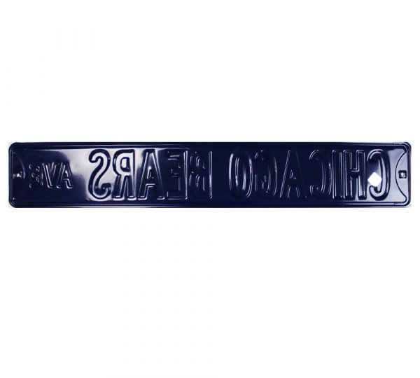 Chicago Bears Avenue Officially Licensed Authentic Steel 36x6 Navy NFL Street Sign - Image 3