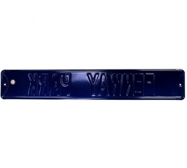 Boston Red Sox Fenway Park Officially Licensed Authentic Steel 36x6 Blue & Red MLB Street Sign - Image 3