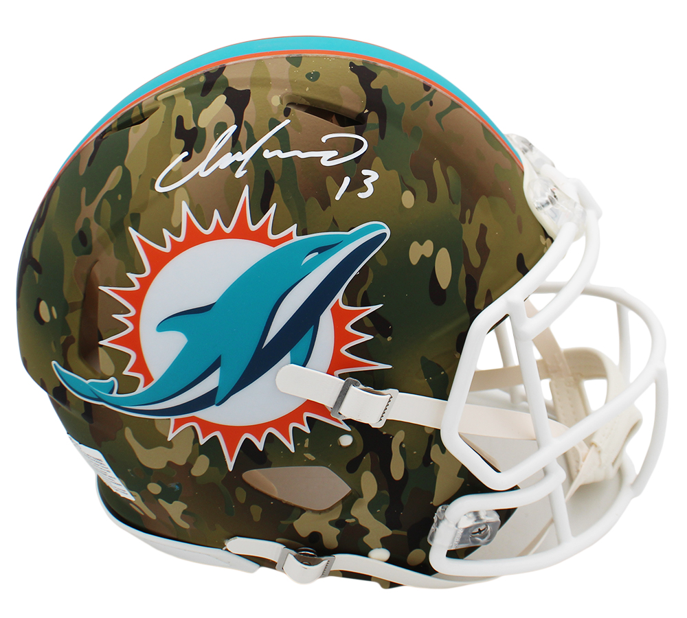 Dan Marino Signed Miami Dolphins Speed Authentic Camo NFL Helmet