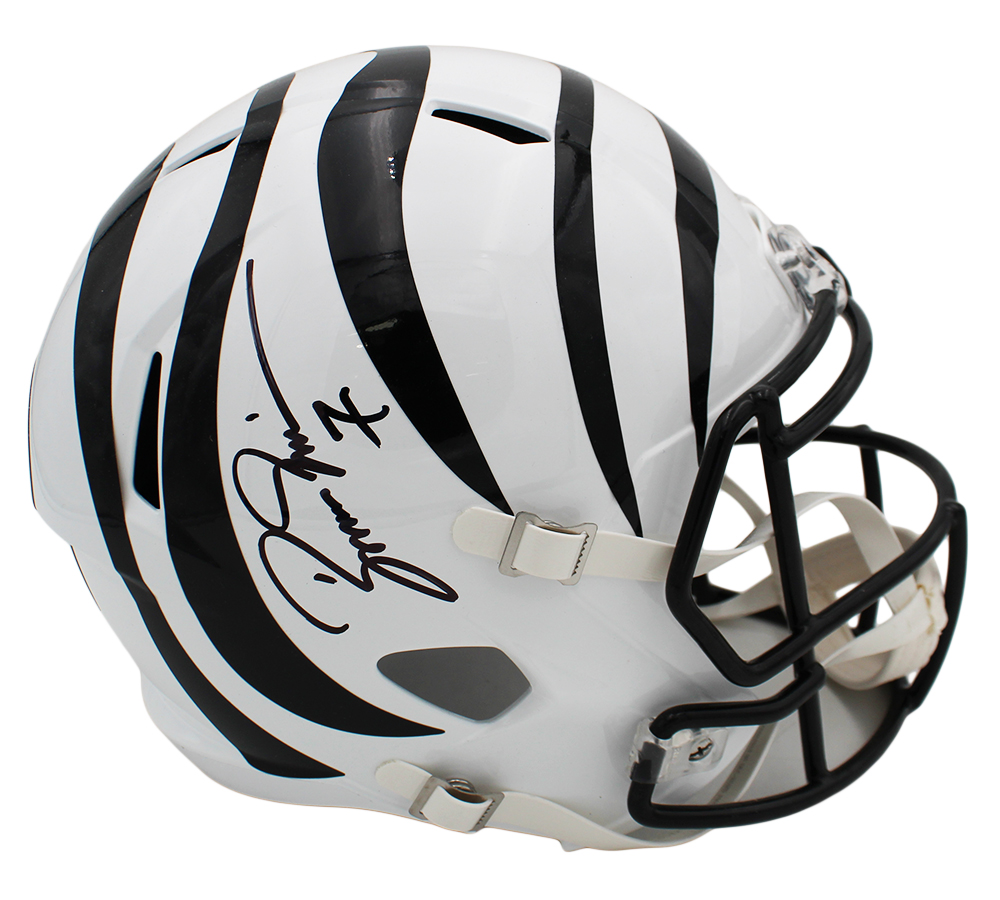 Boomer Esiason Signed Cincinnati Bengals Speed Full Size Alternate White NFL Helmet