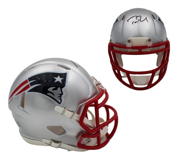 Tom Brady Signed New England Patriots Speed NFL Mini Helmet