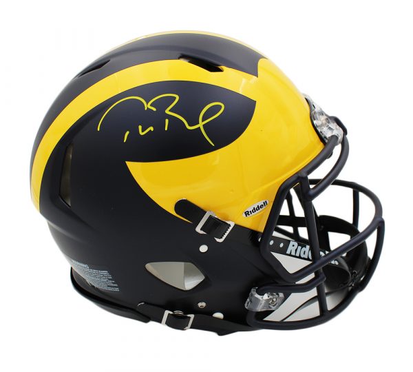 Tom Brady Signed Michigan Wolverines Speed Authentic NCAA Helmet