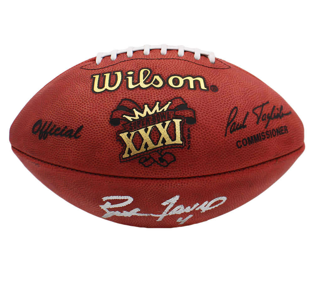 Brett Favre Signed Green Bay Packers Wilson Authentic Super Bowl 31 NFL Football with "Silver Ink" - Image 3