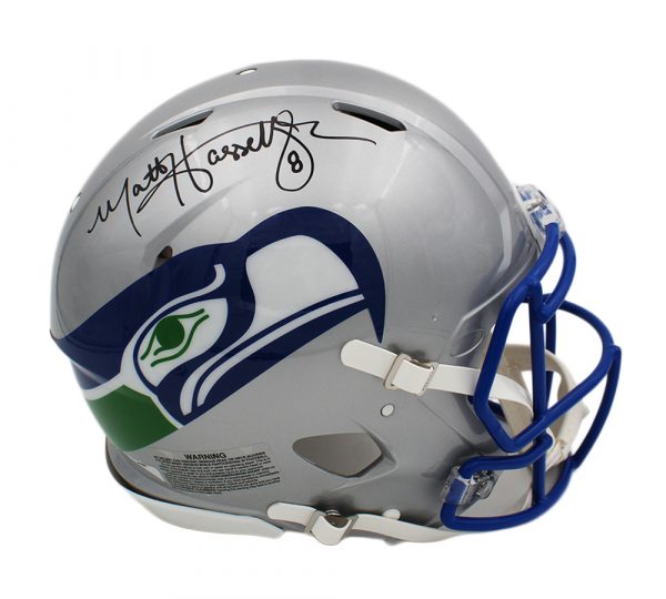 Matt Hasselbeck Signed Seattle Seahawks Speed Authentic Throwback NFL Helmet