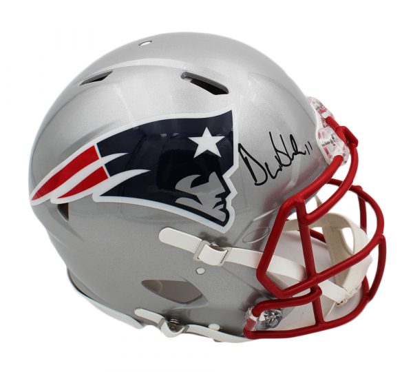 Drew Bledsoe Signed New England Patriots Speed Authentic NFL Helmet