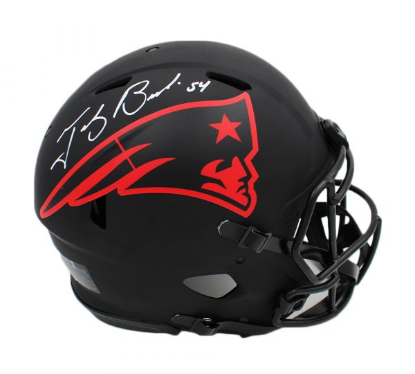Tedy Bruschi Signed New England Patriots Speed Authentic Eclipse NFL Helmet