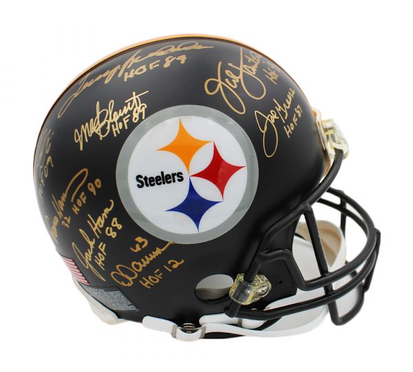 Multi-Player Signed Pittsburgh Steelers Authentic NFL Helmet with 10 Signatures