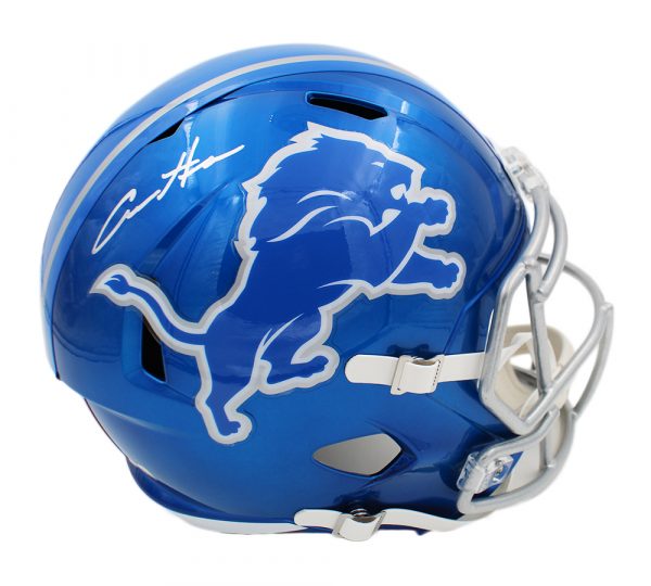 Aidan Hutchinson Signed Detroit Lions Speed Flash Full Size NFL Helmet - Image 2