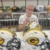 Brett Favre Signed Green Bay Packers Speed Full Size Lunar NFL Helmet - Image 2