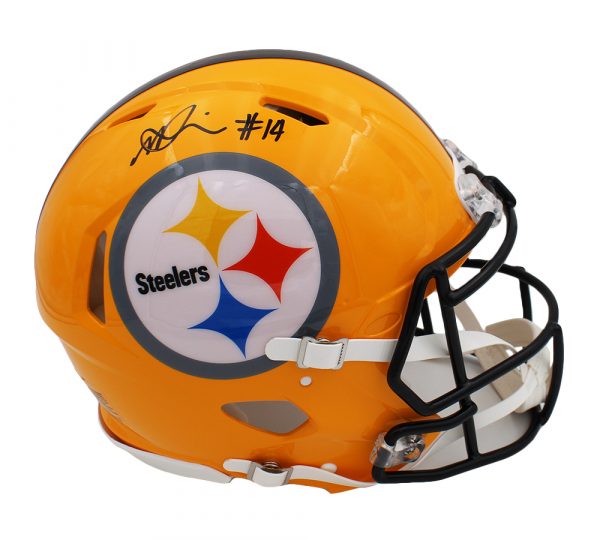 George Pickens Signed Pittsburgh Steelers Speed Authentic Yellow NFL Helmet